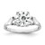 14k White Gold 8mm Cubic Zirconia ring Y4723CZ
