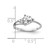 14k White Gold 6mm Cubic Zirconia AA Diamond ring Y4745CZ/AA