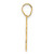 14k Polished Etched Number 48 Pendant AEN48