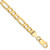 10k 6mm Concave Open Figaro Chain 10LF160-7