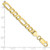 10k 6mm Concave Open Figaro Chain 10LF160-7