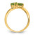 14k 5mm Heart Peridot ring Y4584PE