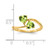 14k 5mm Heart Peridot ring Y4584PE