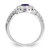 14k White Gold 5mm Amethyst AAA Diamond ring X9641AM/AAA
