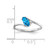 14k White Gold 7x3.5mm Marquise Blue Topaz AAA Diamond ring Y4746BT/AAA