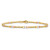 10K Tri-color Diamond-cut Beaded 7.5in Bracelet 10SF2986TR-7.5