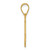 14k Polished Etched Number 54 Pendant AEN54