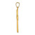 14k Brushed and Polished Latin Cross Pendant XR1432