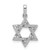 14k White Gold Diamond Star of David Pendant XR1513