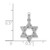 14k White Gold Diamond Star of David Pendant XR1513