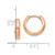 14k Rose Gold Polished Hinged Hoop Earrings Y7916R