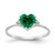 14k White Gold 6mm Heart Mount St. Helens AA Diamond ring X9701MS/AA