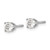 14k White Gold AA Quality Complete Diamond Stud Earring XW8AA-S