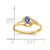14k 5x3mm Oval Tanzanite A Diamond ring X9712T/A