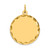 14k Etched .027 Gauge Engravable Round Disc Charm XM155/27