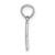10k White Gold Polished #1 MOM Pendant 10K9595W