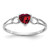 14k White Gold Rhodolite Garnet Birthstone Ring XBR171