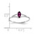 14k White Gold Rhodolite Garnet Birthstone Ring XBR195