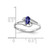 14k White Gold 5x3mm Oval Tanzanite A Diamond ring X9713T/A