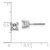 14k White Gold AAA Quality Complete Princess Cut Diamond Earring XWAP6AAA