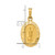 14k Hollow Our Lady Of Guadalupe Medal Charm XAC215