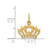 14k Crown Charm YC1036
