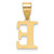 14k Polished Etched Letter E Initial Pendant YC1539E