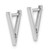 14K White Gold Polished Triangle Hoop Earrings YE1918W