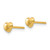 14k Polished Heart Post Earrings YE1739