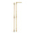 14k Yellow Gold Polished CZ Chain Dangle Post Earrings YE1931
