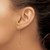 14k Yellow Gold Polished CZ Chain Dangle Post Earrings YE1931