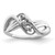 Sterling Silver Rhodium-plated Family Jewelry Ring XMR12/2SS-9