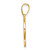 14K Script Letter F Initial Pendant YC1540F