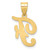 14K Script Letter F Initial Pendant YC1540F
