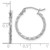 10k WG Twist Polished Hoop Earring 10TC390W