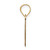 14k Polished Bubble Letter O Initial Pendant YC1441O