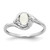 14k White Gold Opal and Diamond Ring XBS391
