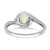 14k White Gold Opal and Diamond Ring XBS391