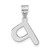 14kw Polished Bubble Letter P Initial Pendant YC1441WP