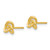 14k Polished Trinity Knot Post Earrings YE1707