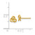14k Polished Trinity Knot Post Earrings YE1707