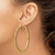 10k Polished and D/C Rope 2.95mm Hoop Earrings 10ER341
