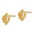 14k Citrine and Diamond Heart Earrings XBS505
