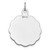 14k White Gold .011 Gauge Engraveable Scalloped Disc Charm XWM175/11