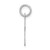 14KW White Gold Script Letter K Initial Charm YC249K