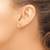 14K Two-tone Circle with Cross Post Earrings YE2119