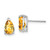 14k White Gold 8x5mm Pear Citrine Earrings XE81WCI