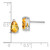 14k White Gold 8x5mm Pear Citrine Earrings XE81WCI