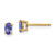 14k Tanzanite Post Earrings XE85T-B