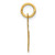 14K Small Fancy Script Letter M Initial Charm YC650M